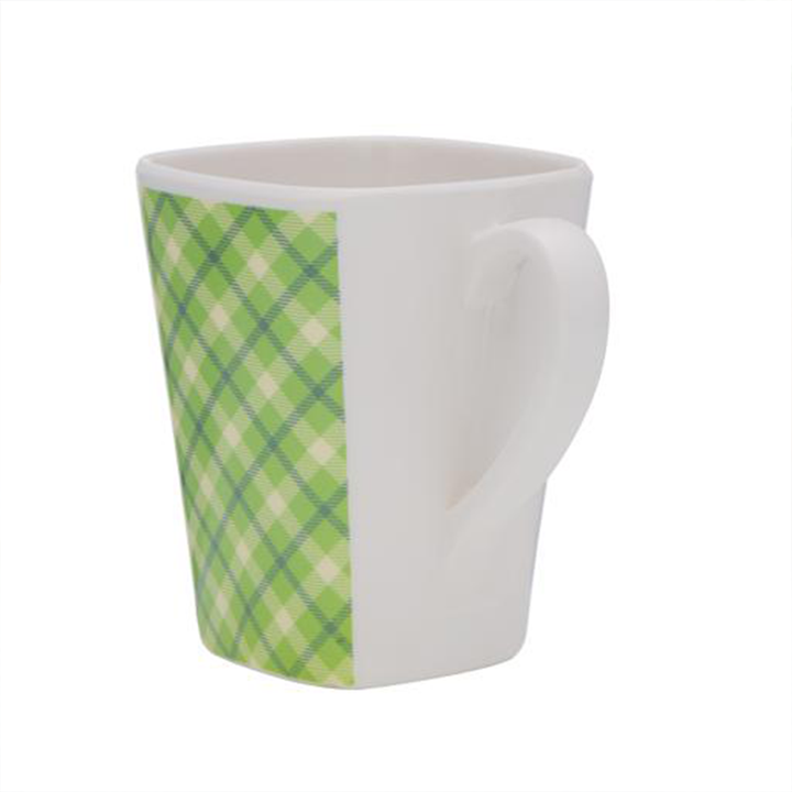 DELCASA 400ml Melamine Coffee Mug with Leak-Resistant Design  - Perfect for Hot & Cold Drinks, Preserves Flavor & Freshness