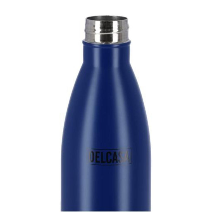 DELCASA 750ml Stainless Steel Water Bottle with Portable Double Wall and Leak-Proof Lid - DC1896  Made of 100% Food-Grade Material  Perfect for Hot and Cold Drinks