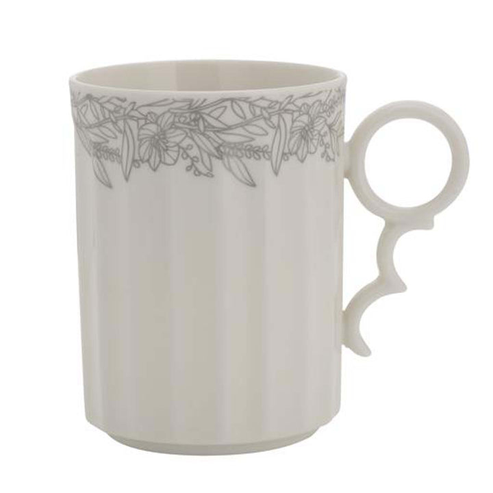 DELCASA Bone Wave 12oz Mug,  New Bone China  Chip-Resistant & Durable  for Coffee, Tea, Cappuccino, Latte