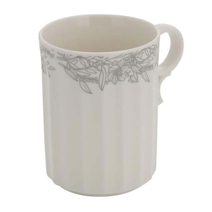 DELCASA Bone Wave 12oz Mug,  New Bone China  Chip-Resistant & Durable  for Coffee, Tea, Cappuccino, Latte