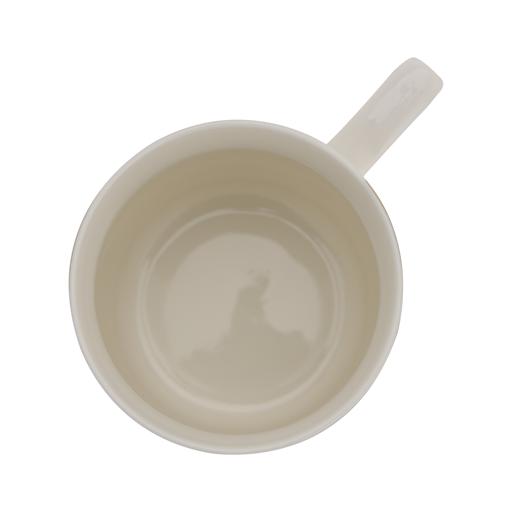 DELCASA Bone Wave Mug (11oz) - New Bone China - Chip Resistant & Durable - Tea/Coffee/Cappuccino/Latte Cup