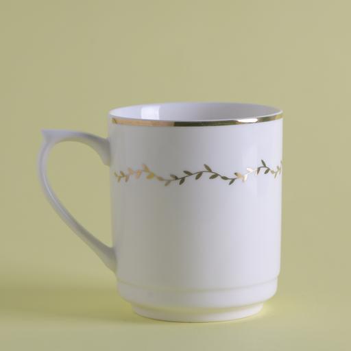 DELCASA Bone Wave Mug (11oz) - New Bone China - Chip Resistant & Durable - Tea/Coffee/Cappuccino/Latte Cup