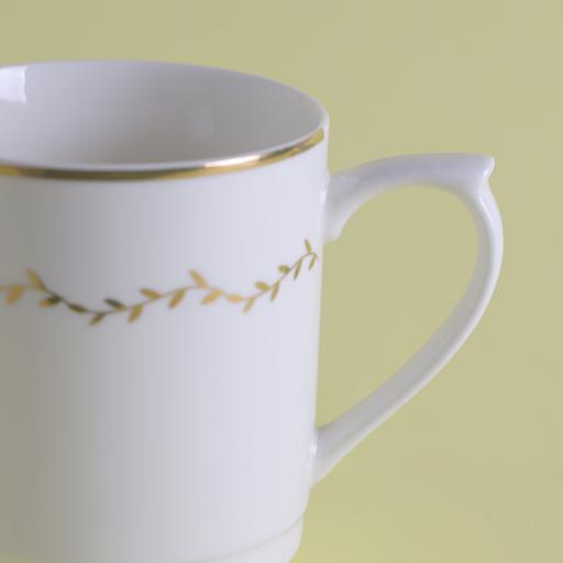 DELCASA Bone Wave Mug (11oz) - New Bone China - Chip Resistant & Durable - Tea/Coffee/Cappuccino/Latte Cup