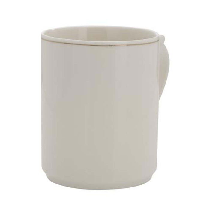 DELCASA Bone Wave Mug, 12oz,   New Bone China  Chip Resistant & Durable  Tea, Cappuccino, Coffee, Latte Cup