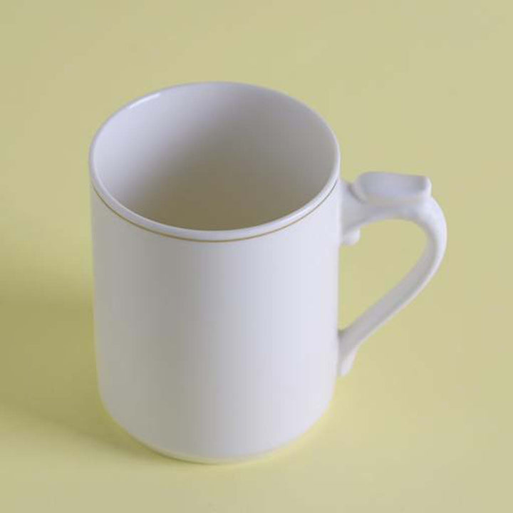 DELCASA Bone Wave Mug, 12oz,   New Bone China  Chip Resistant & Durable  Tea, Cappuccino, Coffee, Latte Cup