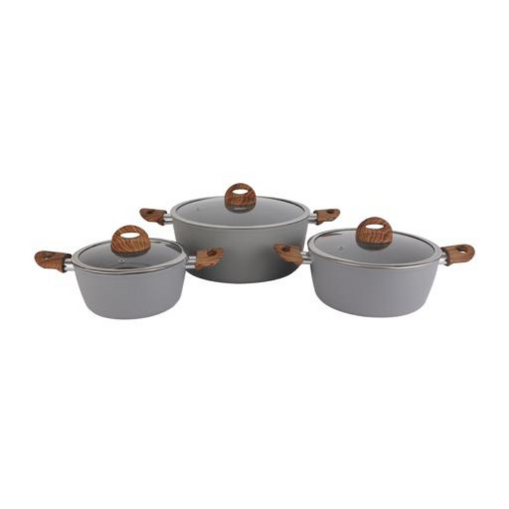 DELCASA Chef Master 5 Layers Marble Coated Non-Stick Cookware Set 10pcs