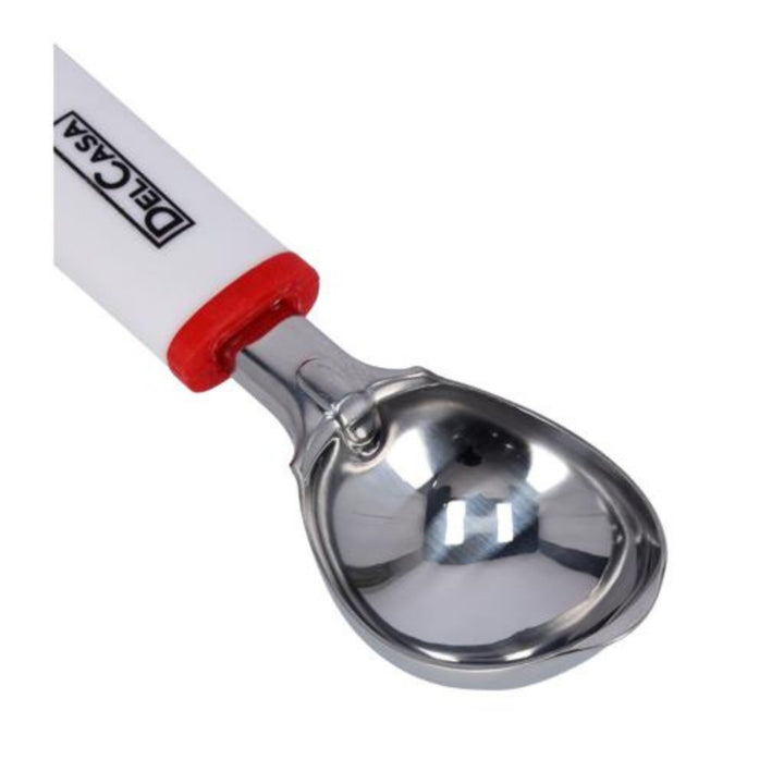 DELCASA Comfortable Grip ABS Handle Stainless Steel Ice Cream Scoop