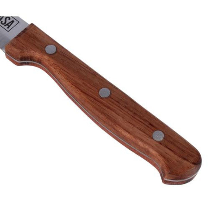 DELCASA DC1831 8.89cm Fruit Knife with Wooden Handle - Razor Sharp Stainless Steel Blades for Carving and Chopping - Ideal Kitchen Gift for Cooking Enthusiasts