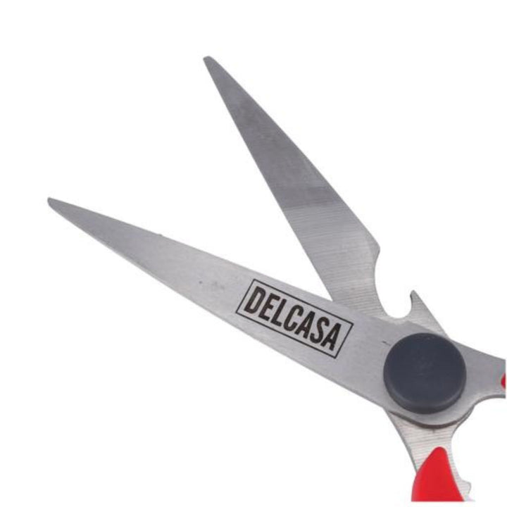 DELCASA DC1841 Kitchen Scissor with Stylish Handle | Versatile All-In-One Utility Shear for Meat, Chicken, Fish, Vegetables, Herbs | Strong Stainless Steel Home & Kitchen Tool with Nut Cracker Feature