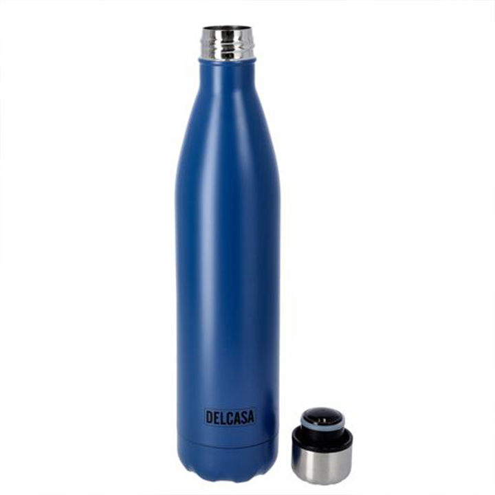 DELCASA DC2268 Portable Stainless Steel Double Wall Vacuum Bottle with 1000ml Capacity, Leak-Proof Design, Keeps Drinks Hot or Cold for Hours with a Stainless Steel Interior for Both Cold and Hot Beverages.