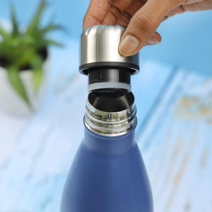 DELCASA DC2268 Portable Stainless Steel Double Wall Vacuum Bottle with 1000ml Capacity, Leak-Proof Design, Keeps Drinks Hot or Cold for Hours with a Stainless Steel Interior for Both Cold and Hot Beverages.