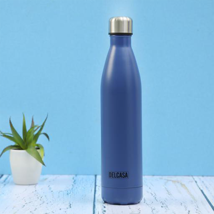 DELCASA DC2268 Portable Stainless Steel Double Wall Vacuum Bottle with 1000ml Capacity, Leak-Proof Design, Keeps Drinks Hot or Cold for Hours with a Stainless Steel Interior for Both Cold and Hot Beverages.