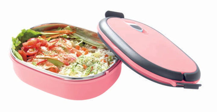 DELCASA Delcasa SS Square Lunch Box - 900ML