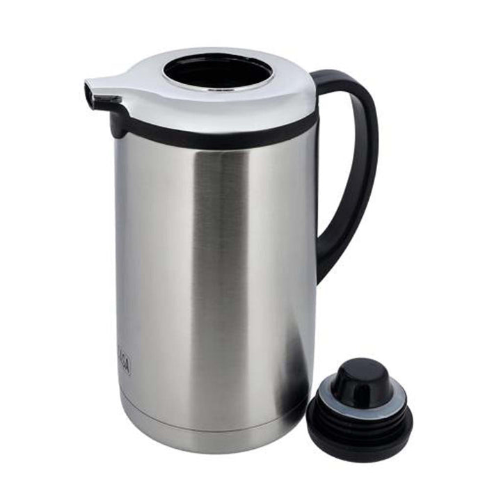 DELCASA Double Wall Stainless Steel 1000ml Vacuum Flask with Handle, Portable & Leak Proof  Maintains Freshness & Flavor