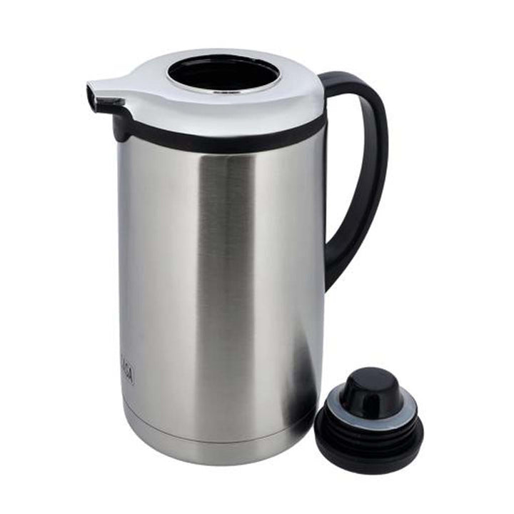 DELCASA Double Wall Stainless Steel 1900ml Vacuum Flask with Handle, Portable & Leak Proof | Maintains Freshness & Flavor