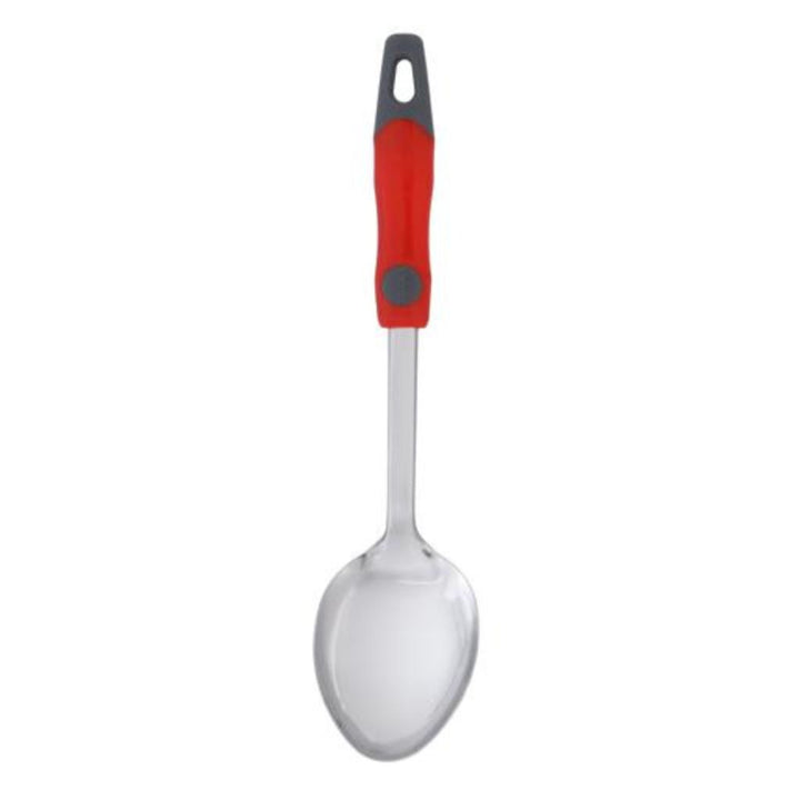 DELCASA Elegant Design Stainless Steel Rice Spoon with PP Handle - 32X7.3CM - Dishwasher Safe - Ideal for Serving Rice, Soup, Desserts and More