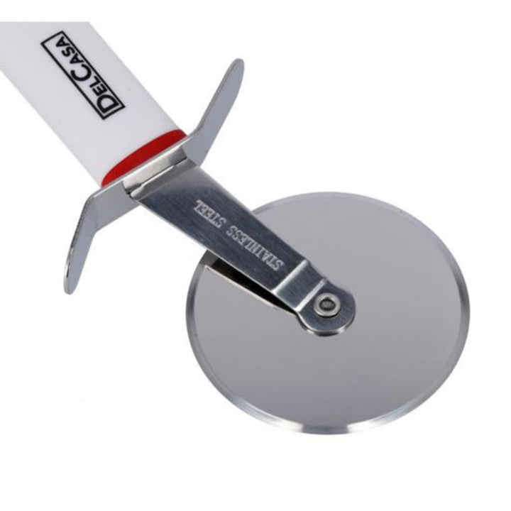 DELCASA Ergonomic Slip-Proof - Stainless Steel Pizza Cutter Wheel with Ultra Sharp Blade