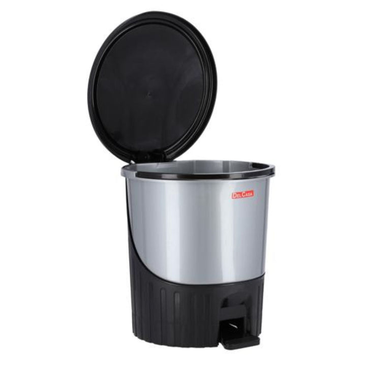 DELCASA Hands-Free Pedal Garbage Can - 12L