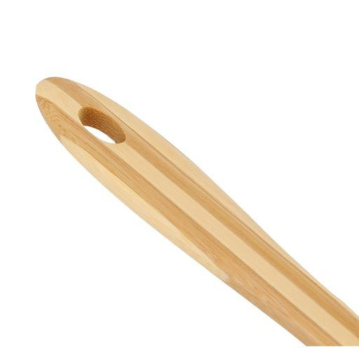 DELCASA Heat-Resistant Bamboo Flat Slotted Turner with Comfortable Grip - Ideal for Cooking and Baking