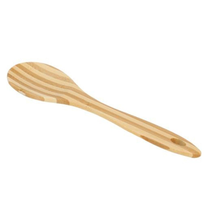 DELCASA Heat Resistant Bamboo Serving Spoon with Grip - Perfect for Cooking and Baking