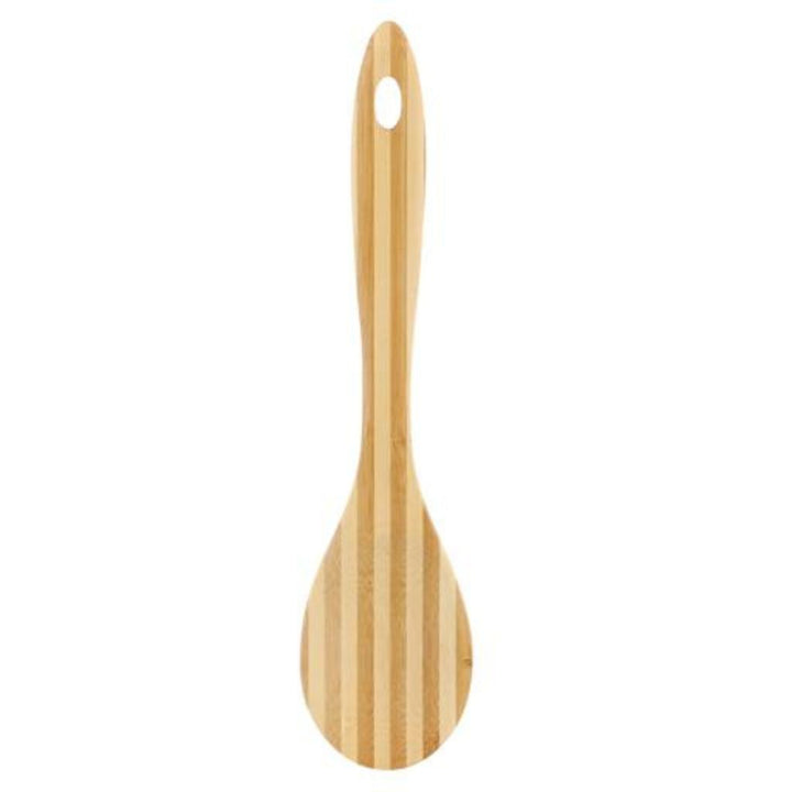 DELCASA Heat Resistant Bamboo Serving Spoon with Grip - Perfect for Cooking and Baking