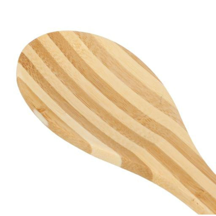 DELCASA Heat Resistant Bamboo Serving Spoon with Grip - Perfect for Cooking and Baking