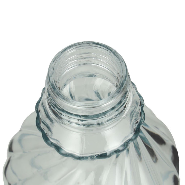 DELCASA Lead-Free, Portable Glass Water Bottle with a Travel Cap - 1L