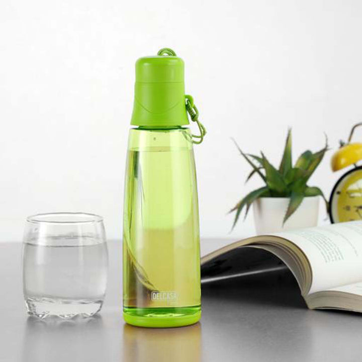 DELCASA Leak-Proof 520ml Unbreakable Water Bottle - Food Grade, Ideal for Travel, Camping, Trekking, etc.