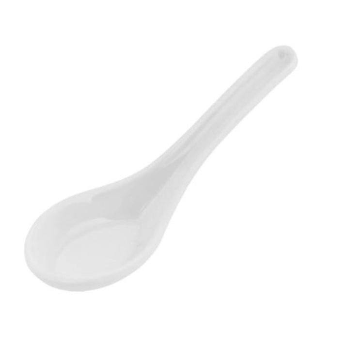 DELCASA Melamine Soup Spoon with Grip Handle and Hanging Loop for easy storage, professional quality