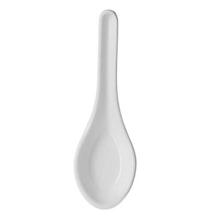 DELCASA Melamine Soup Spoon with Grip Handle and Hanging Loop for easy storage, professional quality