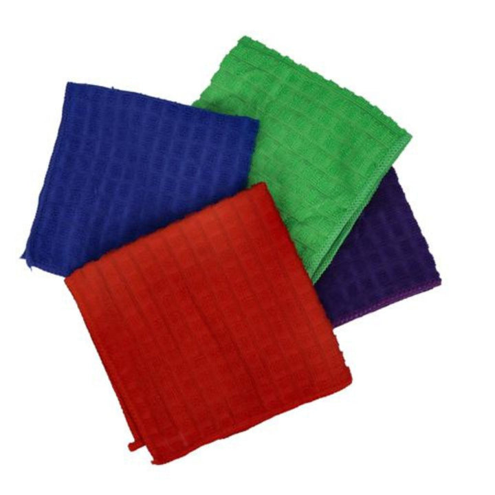 DELCASA Multi-Purpose Microfiber Cleaning Cloths for Car, Bathroom and Kitchen - Extra Absorbent Towels