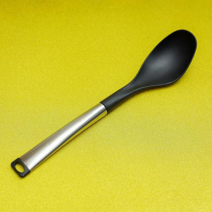 DELCASA Nylon Solid Spoon Stainless Steel Handle