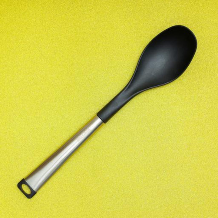 DELCASA Nylon Solid Spoon Stainless Steel Handle