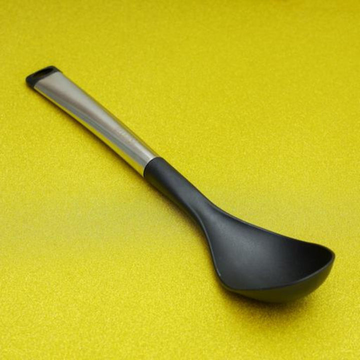 DELCASA Nylon Solid Spoon Stainless Steel Handle