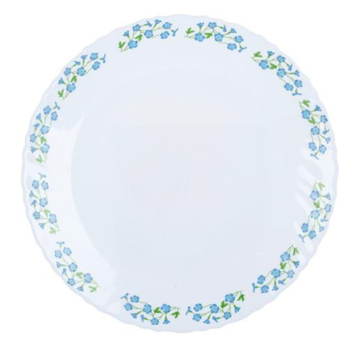 DELCASA Opal Ware Dinner Plate 19.05cm- Perfect for Meals, Pasta and More