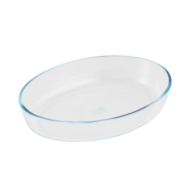 DELCASA Oval Baking Dish 2000ml Borosilicate Glass - Non-Stick, Freezer-to-Oven, No Lid