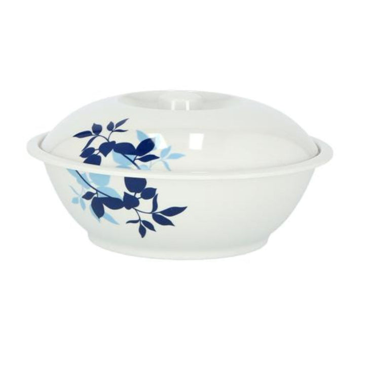 DELCASA Portable and Lightweight 22.86cm Melamine Bowl with Lid for Breakfast Cereal or Desserts