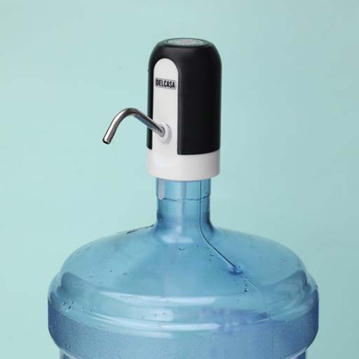 DELCASARechargeable Water Pump w/ USB Cable, 1200mAh Battery, No Leak, Rust-Proof Steel Pipe