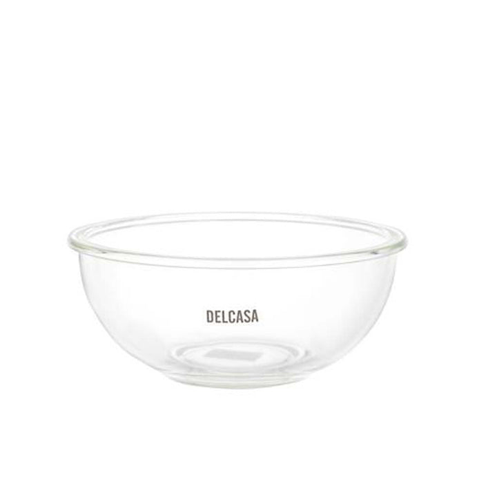 DELCASA Round 500ml Glass Bowl with PP Lid | Leak-Proof | Dishwasher/Oven/Freezer Safe | Meal Prep Container