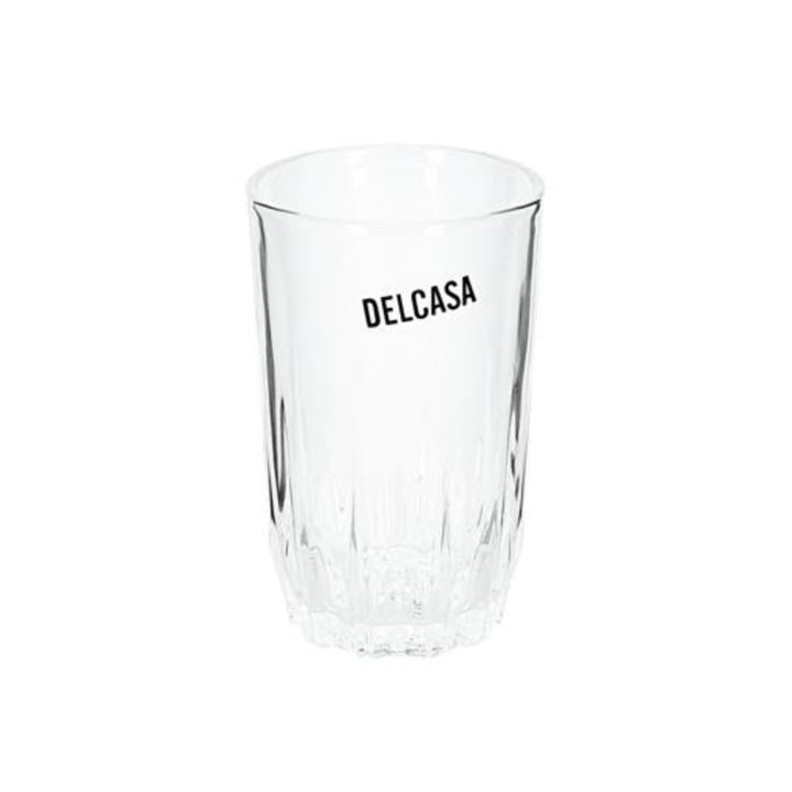 DELCASA Set of 6 9oz/260ml Tumbler Glasses for Drinking Water, Tea, Coffee, and Juice