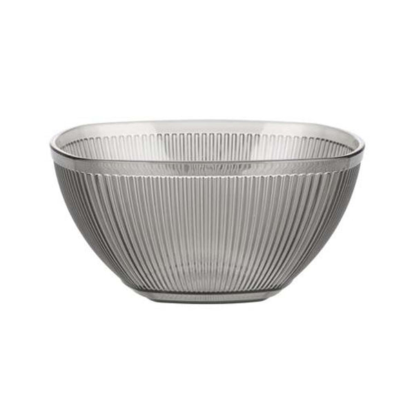 DELCASA Smoked Gray 400ml Acrylic Salad/Vegetable Bowl for Desserts and Snacks