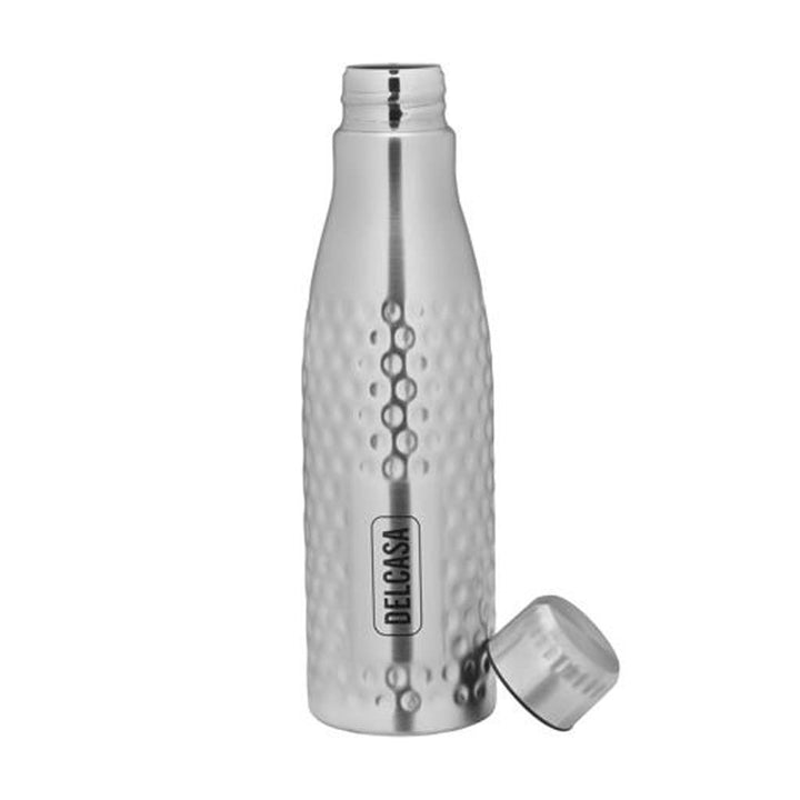 DELCASA 750ml Portable Stainless Steel Water Bottle - Unbreakable, Leak-Resistant