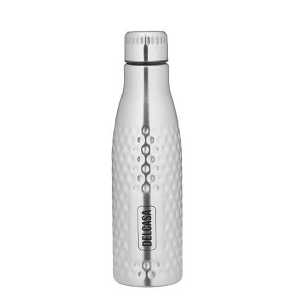 DELCASA 750ml Portable Stainless Steel Water Bottle - Unbreakable, Leak-Resistant