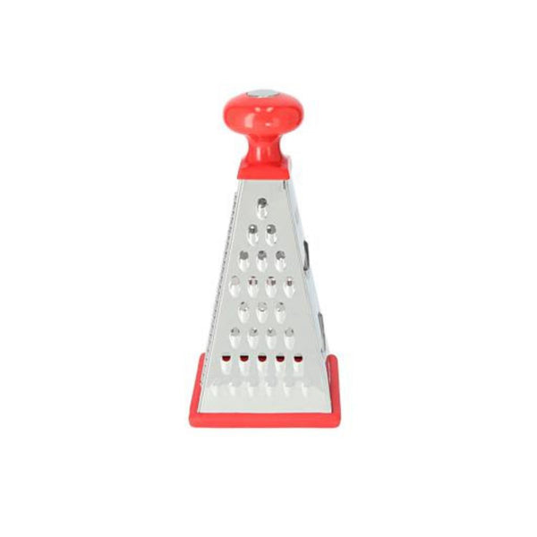 DELCASA Stainless Steel Four-Sided Tower Grater 22.86cm - Multi-Purpose Shredder for Potatoes and More