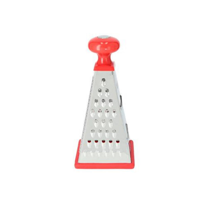 DELCASA Stainless Steel Four-Sided Tower Grater 22.86cm - Multi-Purpose Shredder for Potatoes and More