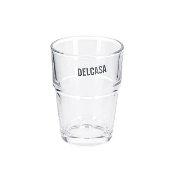 DELCASA 6 Piece Transparent Tumbler Glass Set for Drinking Tea 7oz/200ml - Sleek Design