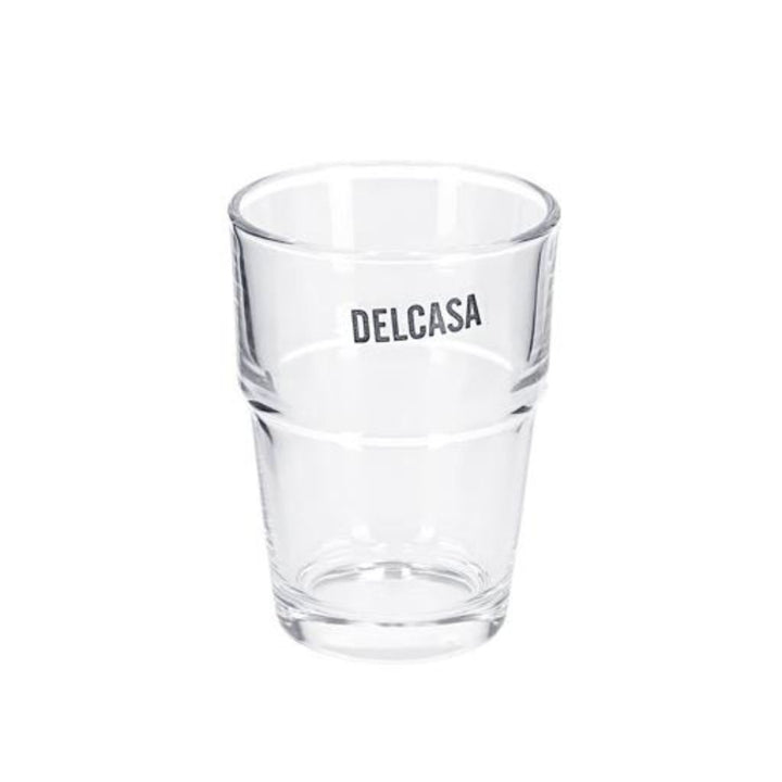 DELCASA 6 Piece Transparent Tumbler Glass Set for Drinking Tea 7oz/200ml - Sleek Design