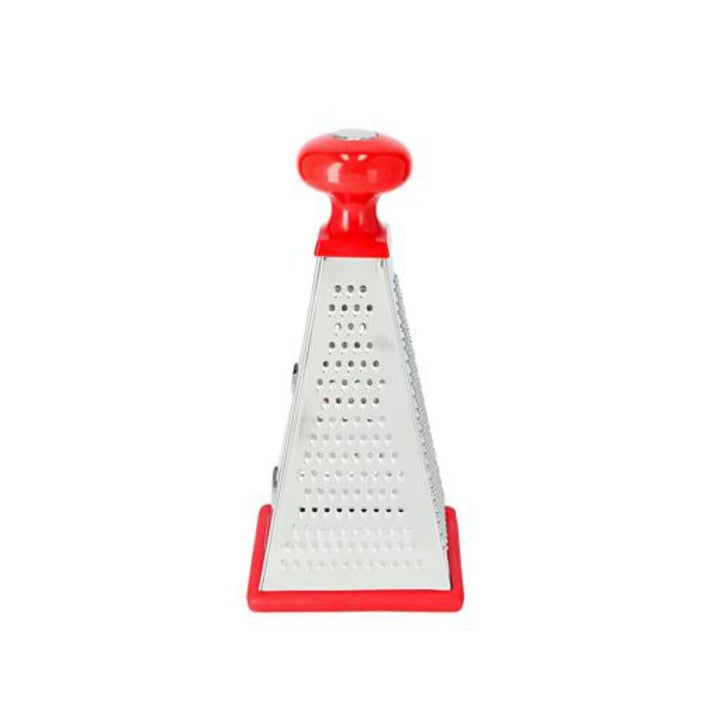 DELCASA Stainless Steel Four-Sided Tower Grater 22.86cm - Multi-Purpose Shredder for Potatoes and More