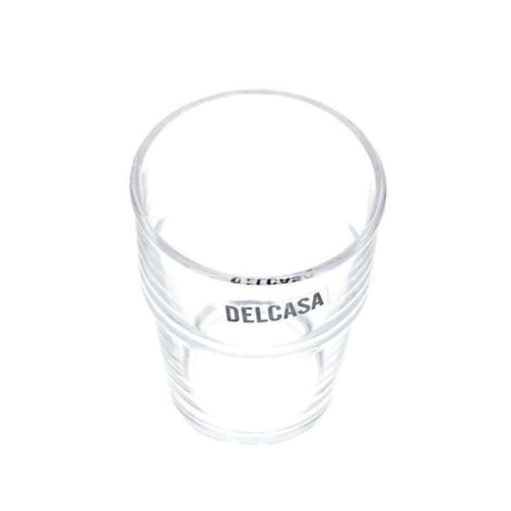 DELCASA 6 Piece Transparent Tumbler Glass Set for Drinking Tea 7oz/200ml - Sleek Design