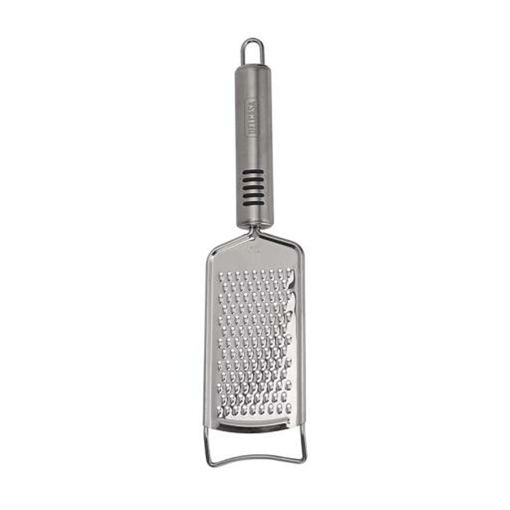 DELCASA Stainless Steel Ginger Grater with TRP Handle, Ultra Sharp Blades. Fine to Medium Textures for Citrus, Vegetables, Cheese, Chocolate, etc. Rust Proof.